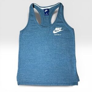 Nike Original Vintage Y2K Racerback Blue ‘Just Do It’ Sleeveless Tank Top Small
